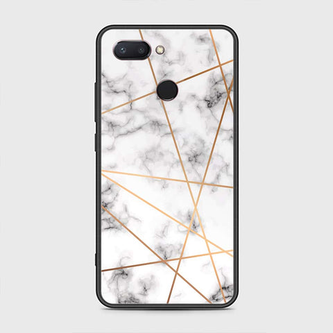 Xiaomi Mi 8 Lite Cover - White Marble Series 2 - HQ Premium Shine Durable Shatterproof Case