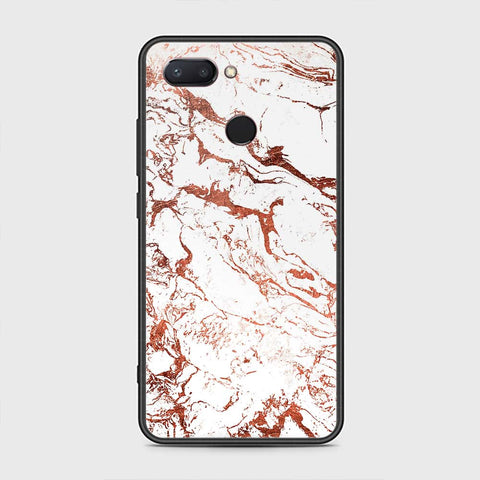 Xiaomi Mi 8 Lite Cover - White Marble Series 2 - HQ Premium Shine Durable Shatterproof Case