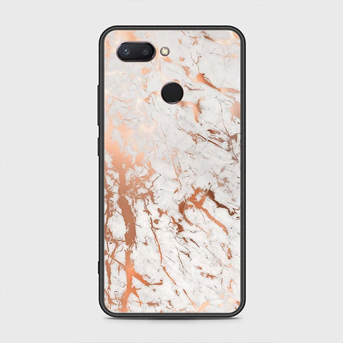 Xiaomi Mi 8 Lite Cover - White Marble Series 2 - HQ Premium Shine Durable Shatterproof Case