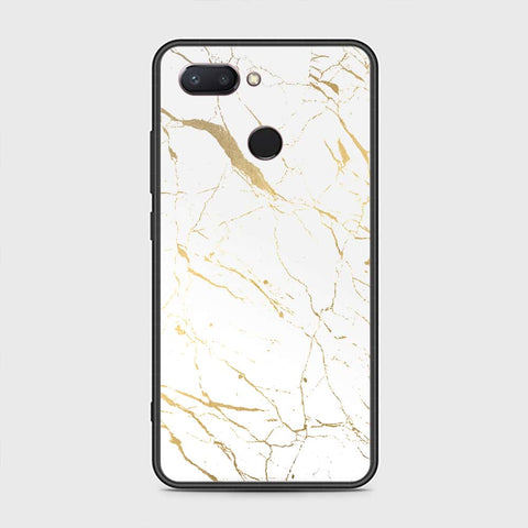 Xiaomi Mi 8 Lite Cover - White Marble Series 2 - HQ Premium Shine Durable Shatterproof Case