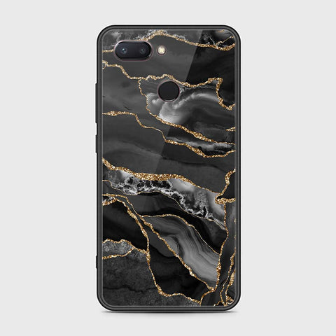 Xiaomi Mi 8 Lite Cover - Black Marble Series - HQ Premium Shine Durable Shatterproof Case