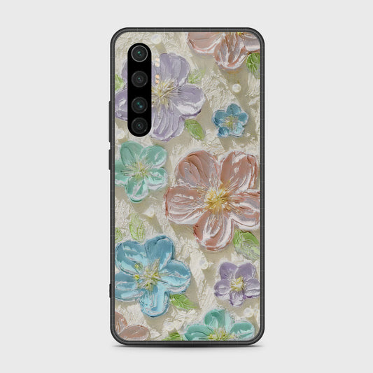 Xiaomi Mi Note 10 Lite Cover - Floral Series - Design 14 - Blue & Purple - HQ Premium Shine Durable Shatterproof Case