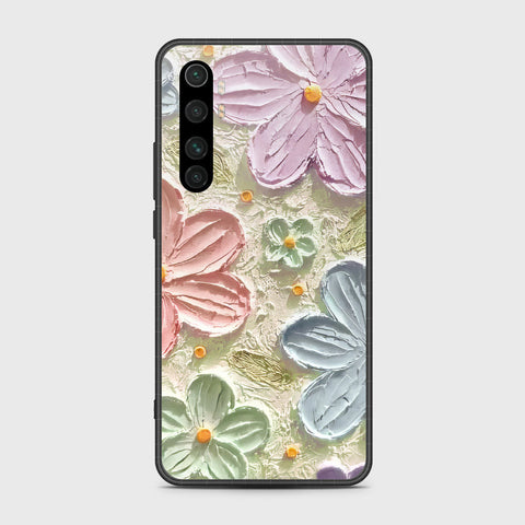 Xiaomi Mi Note 10 Lite Cover - Floral Series - Design 15 - Blue & Green - HQ Premium Shine Durable Shatterproof Case