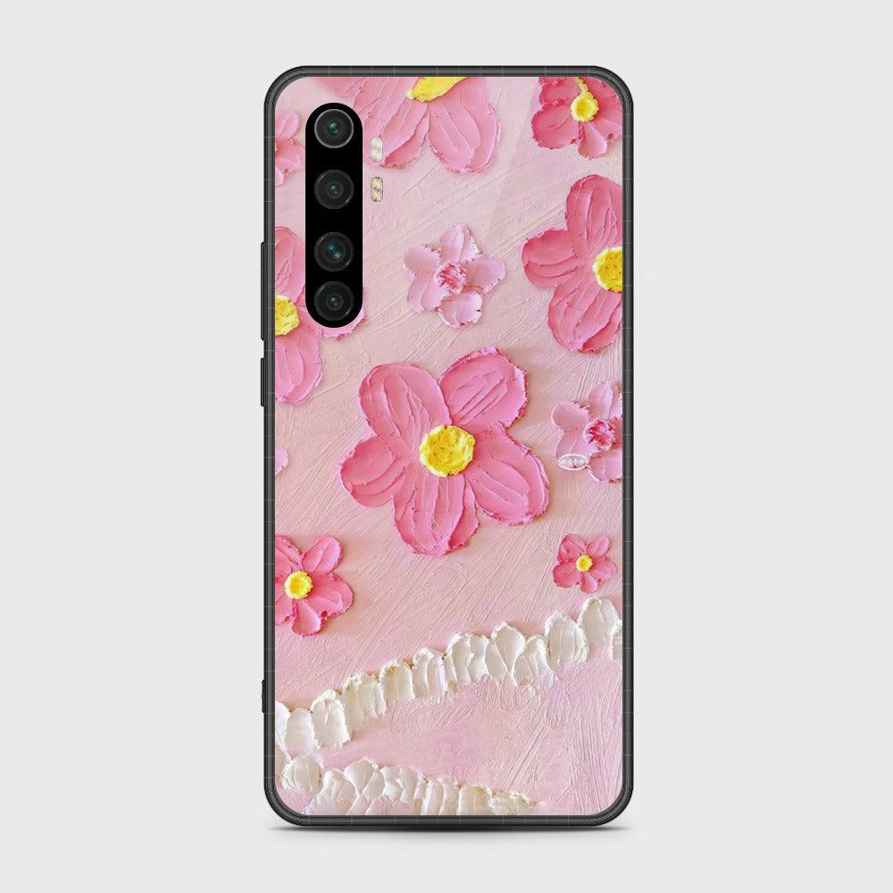 Xiaomi Mi Note 10 Lite Cover - Floral Series - Design 2 - Pink - HQ Premium Shine Durable Shatterproof Case