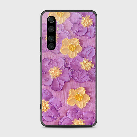 Xiaomi Mi Note 10 Lite Cover - Floral Series - Design 8 - Purple & Yellow - HQ Premium Shine Durable Shatterproof Case