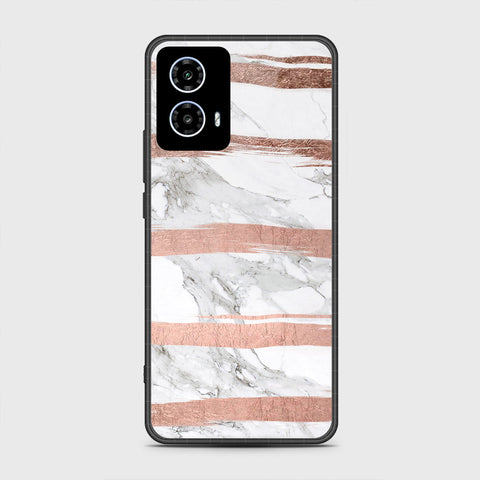 Motorola Moto G35 - White Marble Series - HQ Premium Shine Durable Shatterproof Case