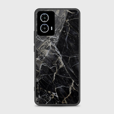 Motorola Moto G35 - Black Marble Series - HQ Premium Shine Durable Shatterproof Case