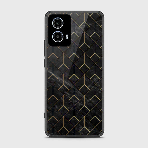 Motorola Moto G35 - Black Marble Series - HQ Premium Shine Durable Shatterproof Case