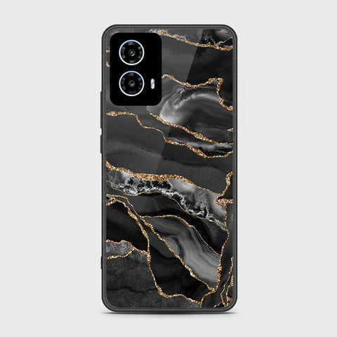 Motorola Moto G35 - Black Marble Series - HQ Premium Shine Durable Shatterproof Case