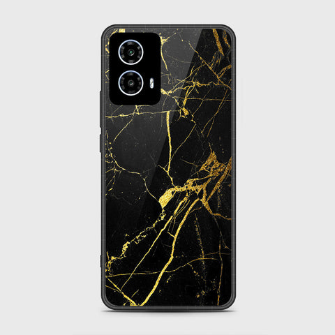 Motorola Moto G35 - Black Marble Series - HQ Premium Shine Durable Shatterproof Case