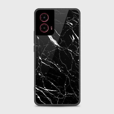 Motorola Moto G45 - Black Marble Series - HQ Premium Shine Durable Shatterproof Case