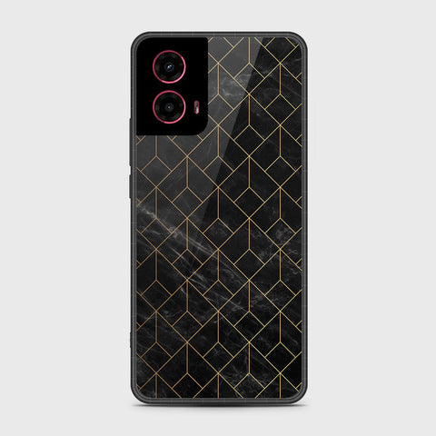 Motorola Moto G45 - Black Marble Series - HQ Premium Shine Durable Shatterproof Case