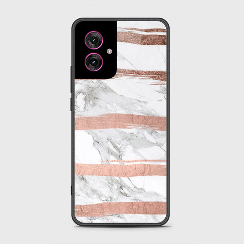 Motorola Moto G55 - White Marble Series - HQ Premium Shine Durable Shatterproof Case