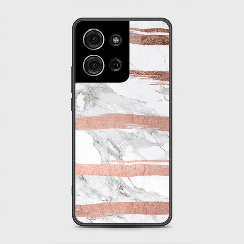 Motorola Moto G75 - White Marble Series - HQ Premium Shine Durable Shatterproof Case