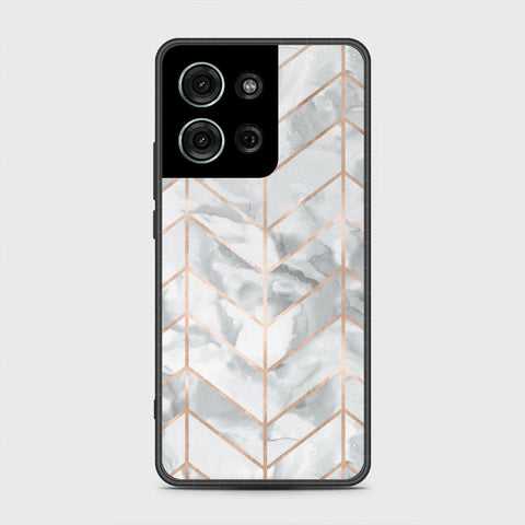 Motorola Moto G75 - White Marble Series 2 - HQ Premium Shine Durable Shatterproof Case