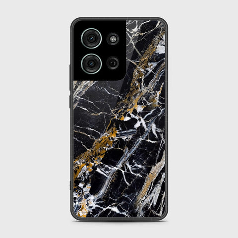 Motorola Moto G75 - Black Marble Series - HQ Premium Shine Durable Shatterproof Case