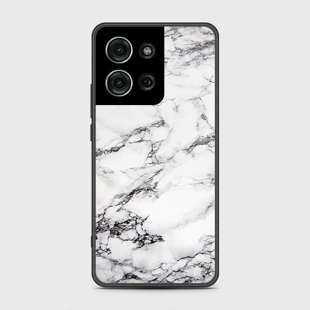 Motorola Moto G75 - White Marble Series - HQ Premium Shine Durable Shatterproof Case