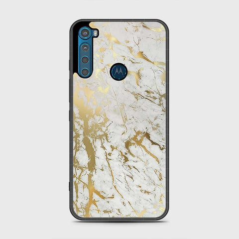 Motorola One Fusion Plus Cover - White Marble Series - HQ Premium Shine Durable Shatterproof Case