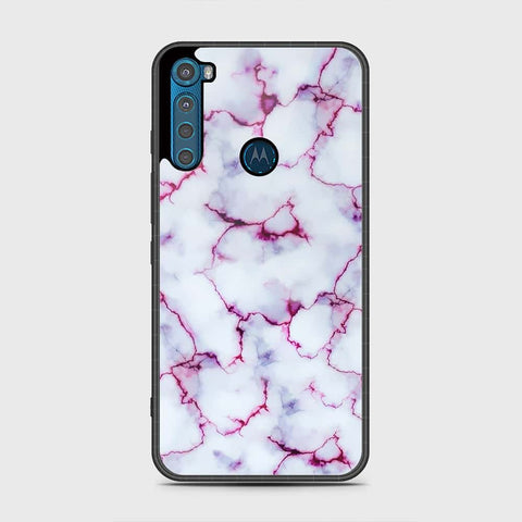 Motorola One Fusion Plus Cover - White Marble Series - HQ Premium Shine Durable Shatterproof Case