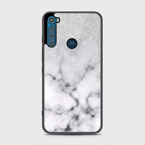 Motorola One Fusion Plus Cover - White Marble Series - HQ Premium Shine Durable Shatterproof Case