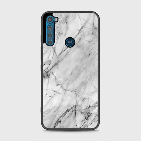 Motorola One Fusion Plus Cover - White Marble Series - HQ Premium Shine Durable Shatterproof Case