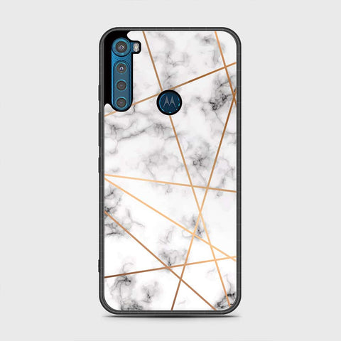 Motorola One Fusion Plus Cover - White Marble Series 2 - HQ Premium Shine Durable Shatterproof Case