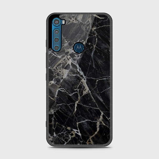 Motorola One Fusion Plus Cover - Black Marble Series - HQ Premium Shine Durable Shatterproof Case