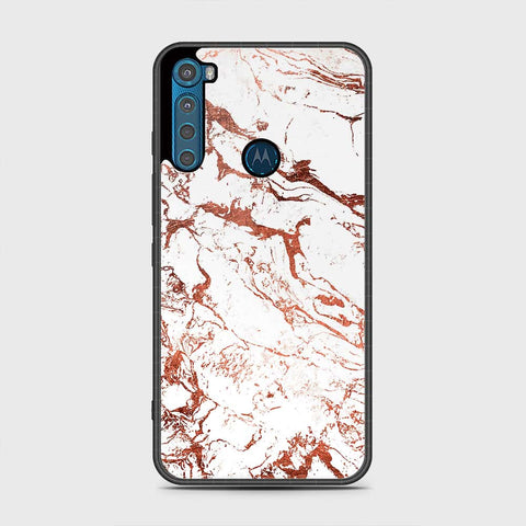 Motorola One Fusion Plus Cover - White Marble Series 2 - HQ Premium Shine Durable Shatterproof Case