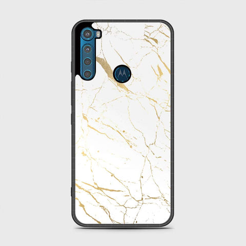 Motorola One Fusion Plus Cover - White Marble Series 2 - HQ Premium Shine Durable Shatterproof Case