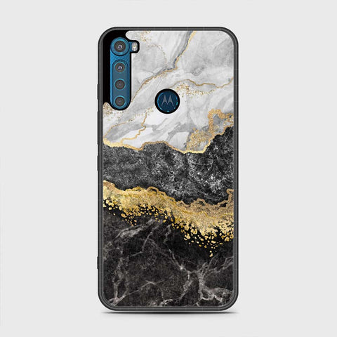 Motorola One Fusion Plus Cover - Colorful Marble Series - HQ Premium Shine Durable Shatterproof Case