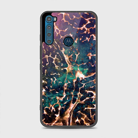 Motorola One Fusion Plus Cover - Colorful Marble Series - HQ Premium Shine Durable Shatterproof Case