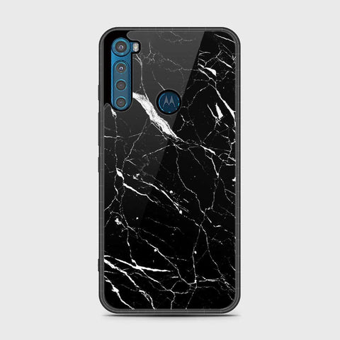 Motorola One Fusion Plus Cover - Black Marble Series - HQ Premium Shine Durable Shatterproof Case