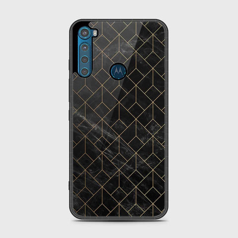 Motorola One Fusion Plus Cover - Black Marble Series - HQ Premium Shine Durable Shatterproof Case