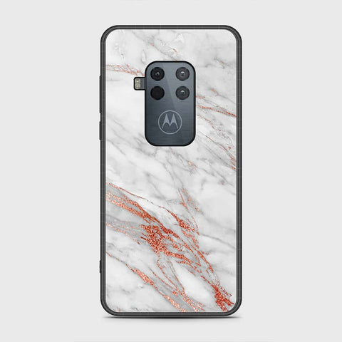 Motorola Moto One Zoom Cover- White Marble Series - HQ Premium Shine Durable Shatterproof Case