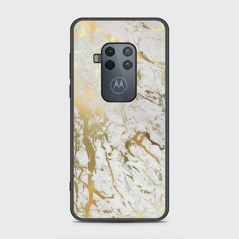 Motorola Moto One Zoom Cover- White Marble Series - HQ Premium Shine Durable Shatterproof Case