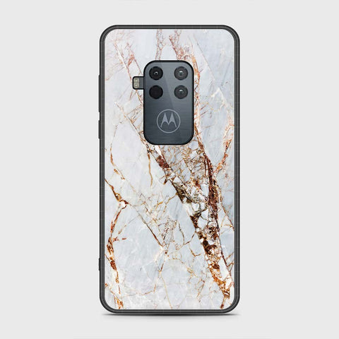 Motorola Moto One Zoom Cover- White Marble Series - HQ Premium Shine Durable Shatterproof Case