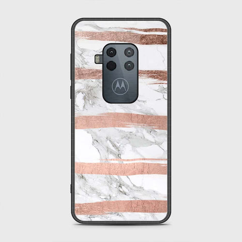 Motorola Moto One Zoom Cover- White Marble Series - HQ Premium Shine Durable Shatterproof Case