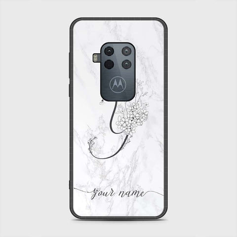 Motorola Moto One Zoom Cover- Personalized Alphabet Series - HQ Premium Shine Durable Shatterproof Case