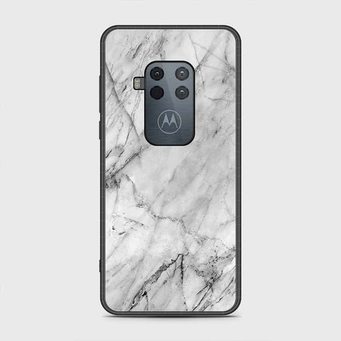 Motorola Moto One Zoom Cover- White Marble Series - HQ Premium Shine Durable Shatterproof Case