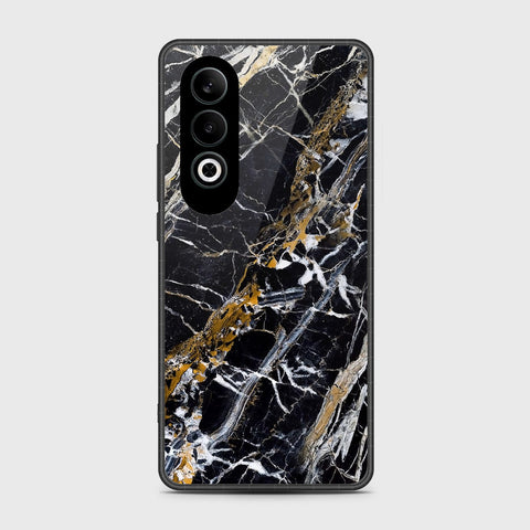 OnePlus Nord CE 4 - Black Marble Series - HQ Premium Shine Durable Shatterproof Case