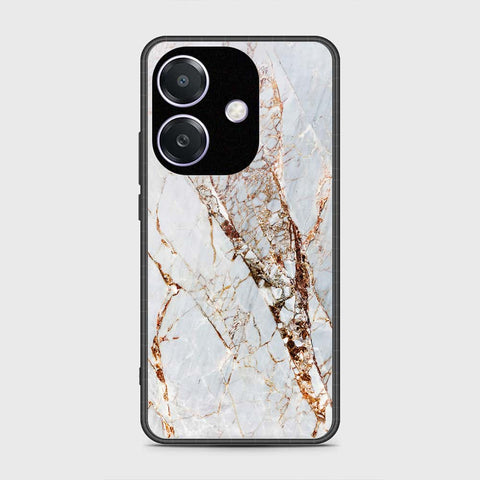 Oppo A3x 5G Cover- White Marble Series - HQ Premium Shine Durable Shatterproof Case