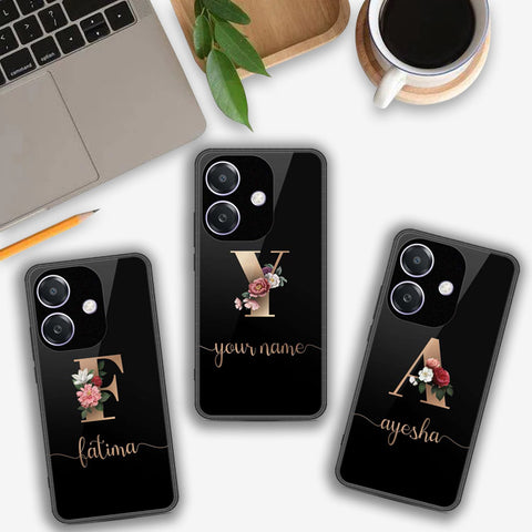 Oppo A3x 4G Cover- Personalized Alphabet Series - HQ Premium Shine Durable Shatterproof Case