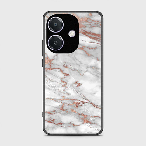 Oppo A3x 4G Cover- White Marble Series 2 - HQ Premium Shine Durable Shatterproof Case