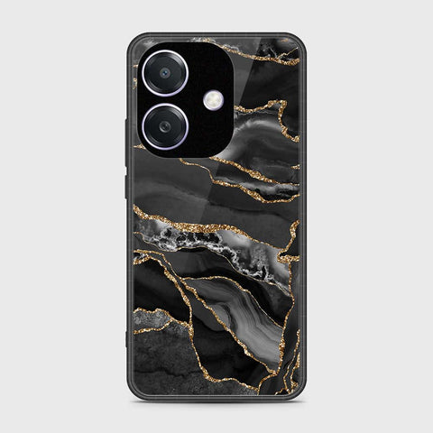 Oppo A3x 4G Cover- Black Marble Series - HQ Premium Shine Durable Shatterproof Case