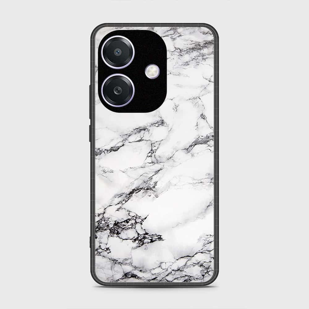 Oppo A3x 5G Cover- White Marble Series - HQ Premium Shine Durable Shatterproof Case