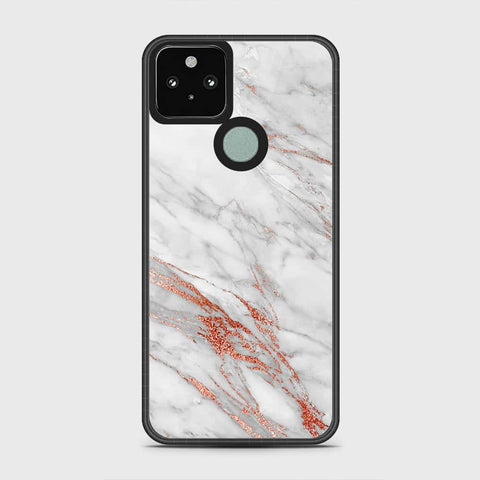 Google Pixel 5 Cover - White Marble Series - HQ Premium Shine Durable Shatterproof Case