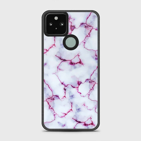 Google Pixel 5 Cover - White Marble Series - HQ Premium Shine Durable Shatterproof Case