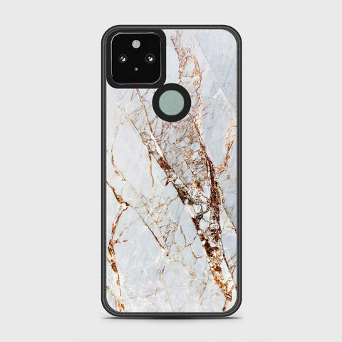 Google Pixel 5 Cover - White Marble Series - HQ Premium Shine Durable Shatterproof Case