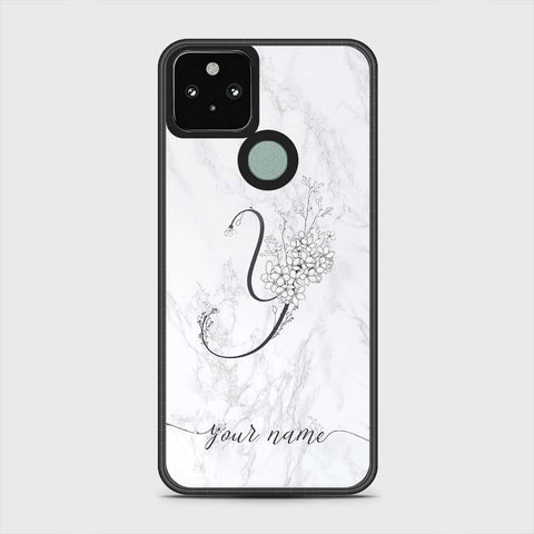 Google Pixel 5 Cover - Personalized Alphabet Series - HQ Premium Shine Durable Shatterproof Case