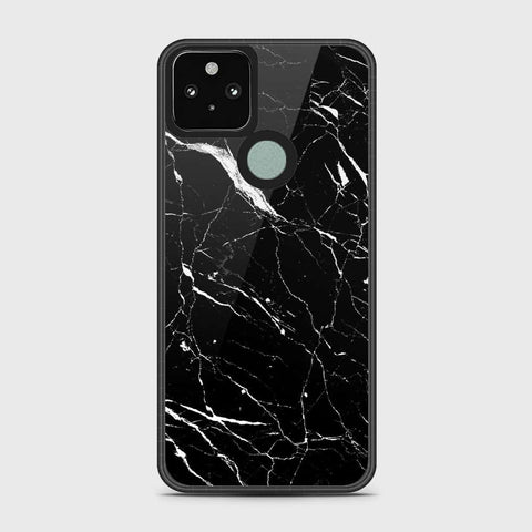 Google Pixel 5 Cover - Black Marble Series - HQ Premium Shine Durable Shatterproof Case